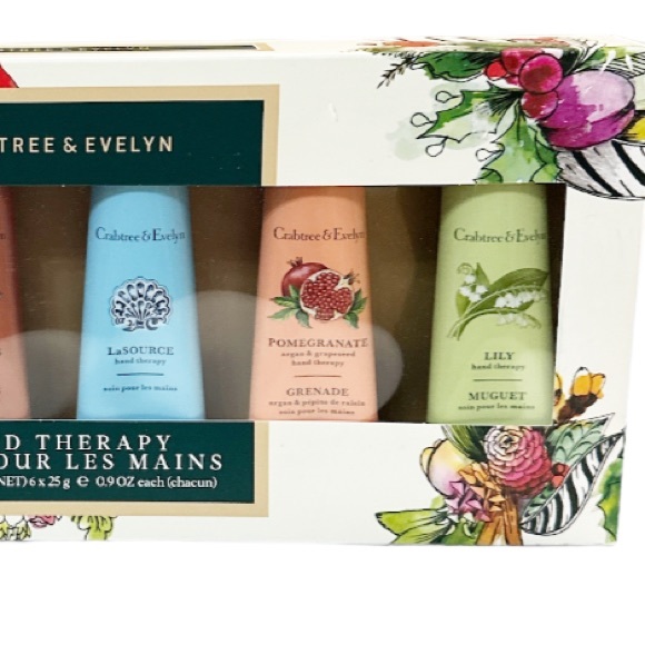 NEW Crabtree & Evelyn 6 Piece HAND THERAPY Gift Set - Picture 4 of 5